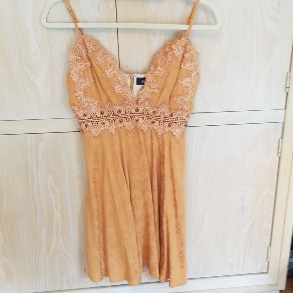 Anna Grace mustard colored  sundress Size S